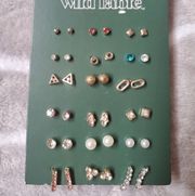 18 pcs Wild fable Acrylic Stones Earrings