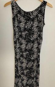 Norma Kamali Black & White Abstract Dress