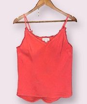 Cloth & Stone Frayed V-Neck Coordinating Cami Tank - size small