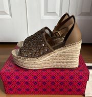 Basketweave Espadrille Wedge 