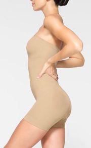 By Sara Blakey Tan Mid-Thigh Strapless Shaper