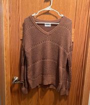 Old Navy Brown Knit Sweater