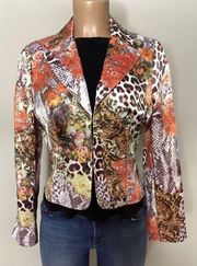 New. Alberto Makali Floral and animal print jacket. Retails $225