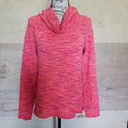 RBX Cowl Neck Space Dye Athletic Sweater