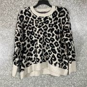 Vince Camuto Women's Oversized Leopard Print Sweater - Size Large - Mobwife Top