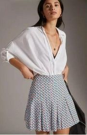 Anthropologie Maeve Pleated Mini Skirt Womens Size 6