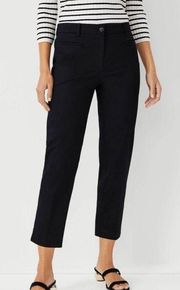 Ann Taylor Black The Cotton Crop Pant