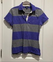 Tommy Hilfiger  purple striped polo shirt