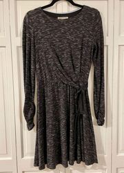 Anthropologie Saturday Sunday black tie waist dress xs