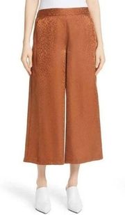 ALC Jameson Silk Cropped Culottes Animal Print Size 4