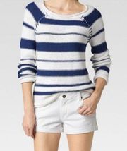 PAIGE Striped Cotton Sweater Pullover