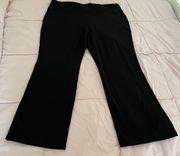 NWT . Black Mid Rise Bootcut Cotton Blend Leggings, size 4XL