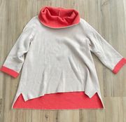 Moth Two Tone Cowl Oversized Sweater NWOT