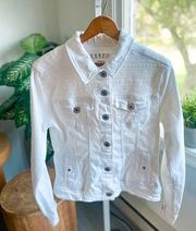 Liverpool Jeans Co Spring White Denim Jacket Small