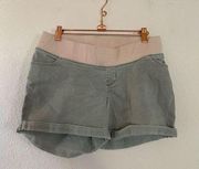 Liz Lange maternity denim shorts under the belly size small