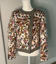 NWT Something Navy Floral Jacket