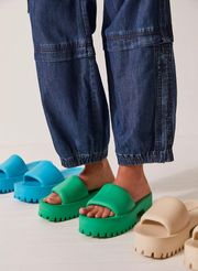 Bae Platform Slide Sandals