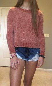 Aerie Rose Chenille Sweater