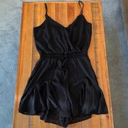 Blue Rain Black Romper