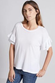 White Ruffle Roadie Tee