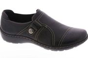 COPY - CLARKS WOMENS CORA POPPY BLACK TUMBLED 6 1/2 Comfy shoes