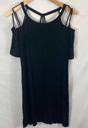 Fabletics Sunburst Dress Black Strappy Mini S