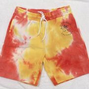 No Comment NY LA Athletic Streetwear Tie Dye Shorts Large City of Angels CA