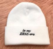 In My Eras Era Swiftie White Beanie