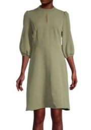 New Nanette Lepore women's Keyhole Fit and Flare Olive Dress size 6