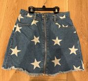 Altard State Star Denim Skirt