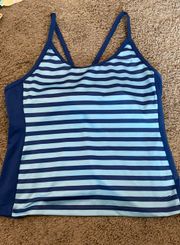 Blue Stripe Tankini Top