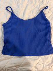 Cropped Tank With Shelf Bra