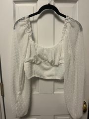 SheIn shien puffy sleeve top