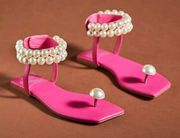 Jeffrey Campbell Chateau-2 Pearl Sandals size 7.5