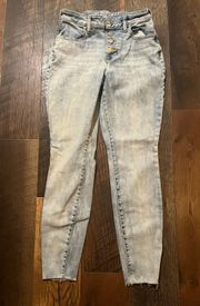 Maurice's  White/Light Blue Jegging