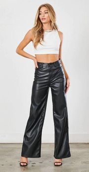 90’s Faux Leather Straight Leg Pants