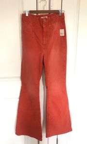 Orange Bellbottom Jeans