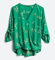 WEST KEI Allan Surplice Rolltab High Low Blouse XXL Stitch Fix