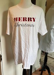 Large Merry Christmas Tee