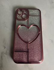 Pink iPhone 14 Heart Shaped Case 