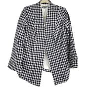 JESSICA LONDON BLACK & WHITE HOUNDSTOOTH BLAZER SIZE 12W