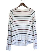 Thread & Supply Soft Luna Pullover Women's Sz S Stripe Stretch Cozy Lounge Boho