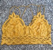 Zenana Mustard Halter Bralette