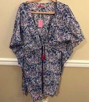 NWT Simply Southern Women's Swim‎ Summer Cover-Up Tassel Leaf Multicolor S-M