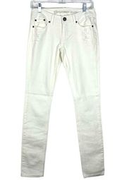 Highway Jeans Off White Skinny Mid Rise Jeans W26