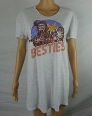 Retrospective Co. Star Wars Besties Han Solo Chewbacca Sleep Night Shirt Nightie