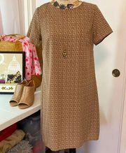 Neutral color simple dress. Great to accessorize!