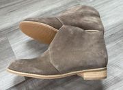 Blondo Verona Leather Suede Waterproof Booties Size 7 Taupe Boots Shoes B3452