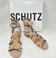 NEW! SCHUTZ BERLINA 7B Leather Gladiator Sandals