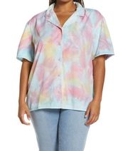 4/$25 NWT BP. Oversize Tie-dye Button-up Shirt size small